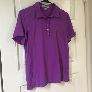 Ladies Master's shirt / purple golf polo MED